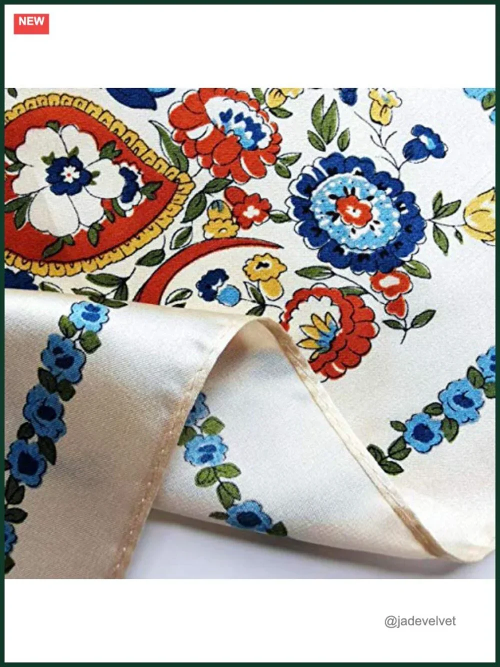 100% Mulberry Silk Small Square Scarf Neckerchief 21x21 Women Accessory